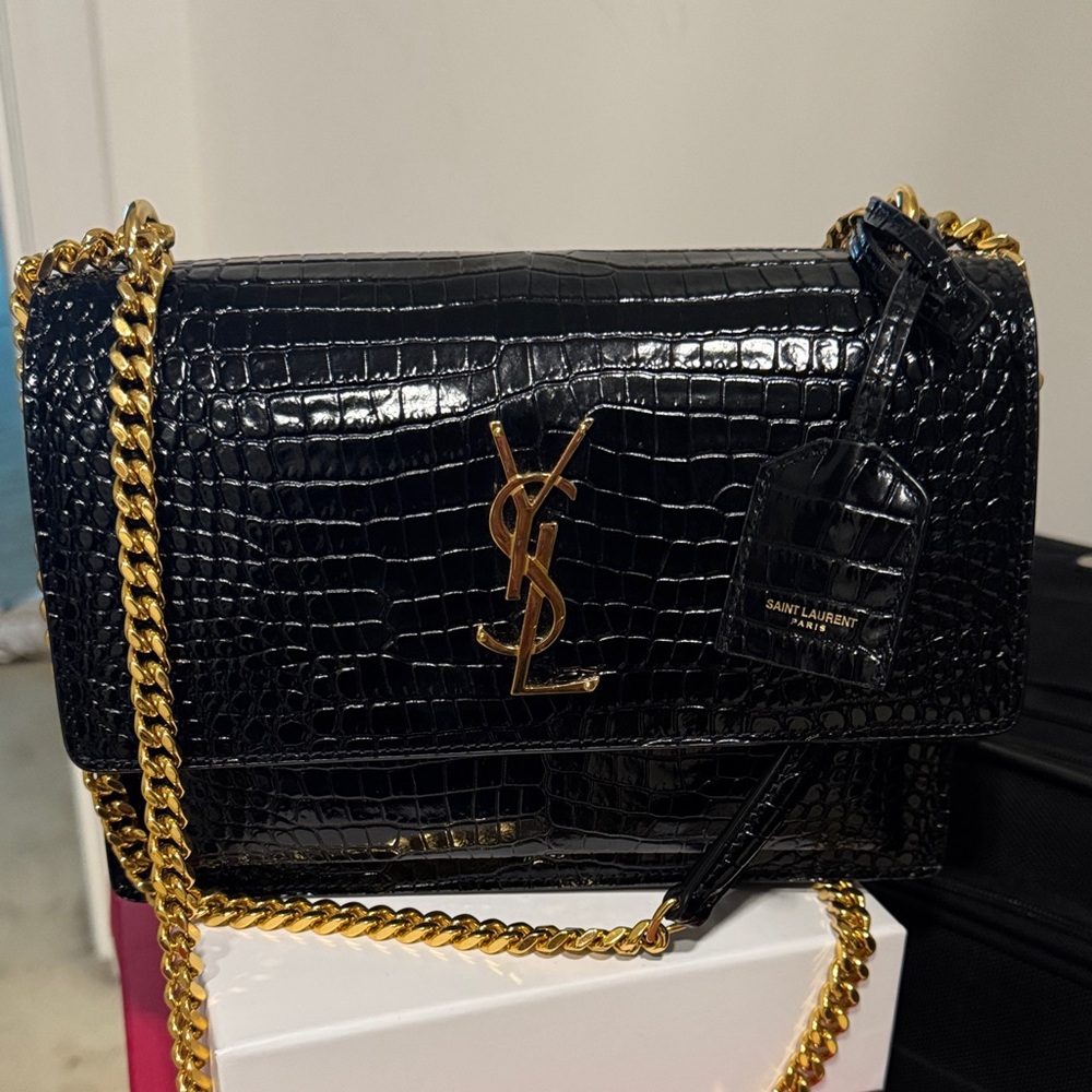 YSL Sunset Croc Medium